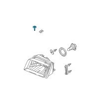 OEM Mercury Headlamp Assembly Screw Diagram - -W707594-S900