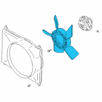 OEM Chevrolet Tracker Fan, Engine Coolant Diagram - 96058046