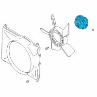 OEM 1998 Chevrolet Tracker Clutch, Fan Blade Diagram - 91173035