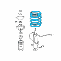 OEM 2007 BMW X5 Barrel Spring Rear Diagram - 33-53-6-773-056