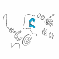 OEM 2013 BMW ActiveHybrid 3 Calliper Carrier Diagram - 34-11-6-850-971