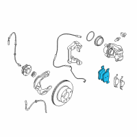 OEM BMW 228i xDrive Brake Front Pads Diagram - 34-10-6-799-801