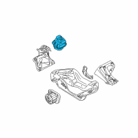 OEM 2011 BMW X5 Engine Mount Diagram - 22-11-6-780-653