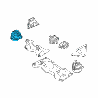 OEM BMW 550i GT xDrive Engine Mount Right Diagram - 22-11-6-775-906