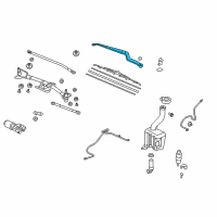 OEM 2015 Honda Pilot Arm, Windshield Wiper Diagram - 76600-SZA-A02