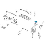 OEM 2015 Honda Pilot Cap, Washer Mouth Diagram - 76802-SZA-A01