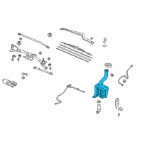 OEM Honda Pilot Tank, Washer (4.0L) Diagram - 76841-SZA-A01