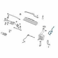 OEM Honda Pilot Tube B, RR. Diagram - 76862-SZA-A31