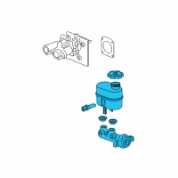 OEM 2010 GMC Savana 3500 Cylinder Asm-Brake Master Diagram - 25865166