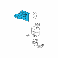 OEM 2013 Chevrolet Suburban 2500 Power Brake Booster Assembly Diagram - 19371366