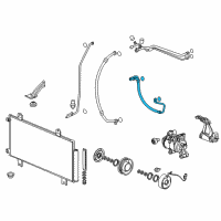 OEM 2018 Honda HR-V Hose Complete, Dischar Diagram - 80315-T7W-A01