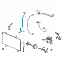 OEM Honda HR-V PIPE, RECEIVER Diagram - 80341-T7W-A21