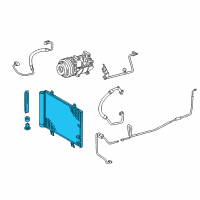 OEM 2020 Lexus RC350 CONDENSER Assembly Diagram - 88460-30B20