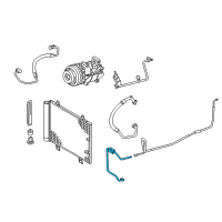 OEM Lexus RC F Tube Sub-Assembly, Liquid Diagram - 88706-24160