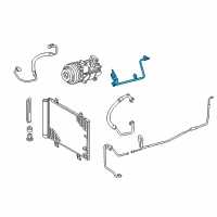 OEM Lexus RC350 Tube Sub-Assembly, Suction Diagram - 88707-30A41