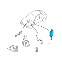 OEM 2000 Nissan Altima Anti Skid Actuator Assembly Diagram - 47850-9E000