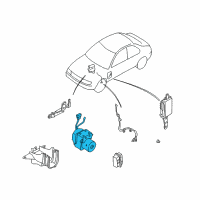 OEM 1999 Nissan Altima Anti-Lock Brake Diagram - 47600-9E000