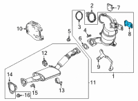 OEM Chevrolet Trailblazer Rear Bracket Diagram - 55498714