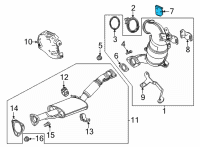 OEM 2022 Chevrolet Trailblazer Upper Bracket Diagram - 55498713