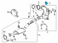 OEM 2021 Chevrolet Trailblazer Upper Bracket Diagram - 55498713