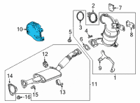 OEM 2021 Chevrolet Trailblazer Converter Shield Diagram - 55513821