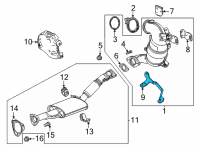 OEM 2020 Buick Encore GX Lower Bracket Diagram - 55498715