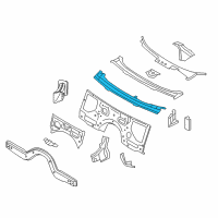 OEM BMW ActiveHybrid 5 Cross Member, Splash Wall Diagram - 41-00-7-204-061