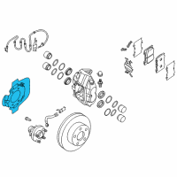 OEM 2017 Infiniti Q70 Splash Shield Diagram - 41151-1EN1A