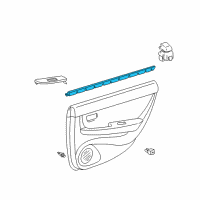 OEM 1998 Lexus ES300 Weather Strip Diagram - 6817333020