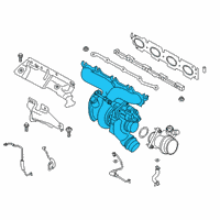 OEM 2022 BMW Z4 TURBOCHARGER WITH EXHAUST MA Diagram - 11-65-7-933-864