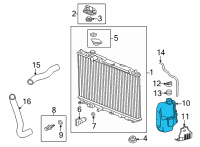 OEM Honda Civic TANK, RESERVE Diagram - 19101-64A-A00