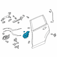 OEM 2019 Honda HR-V Latch Assembly Right, Rear Diagram - 72610-T5R-A31