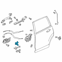 OEM Acura MDX Hinge, Left Rear Door (Upper) Diagram - 67950-T4F-H01ZZ