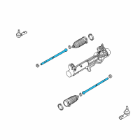 OEM 2009 Ford Focus Inner Tie Rod Diagram - 9S4Z-3280-A