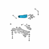 OEM 2010 Honda Ridgeline Arm, Left Rear Trailing Diagram - 52372-SJC-A00