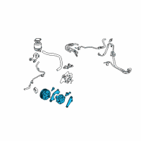 OEM Toyota Power Steering Pump Diagram - 44310-08020