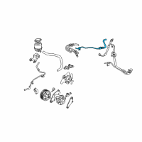 OEM Toyota Sienna Lower Return Tube Diagram - 44416-08041