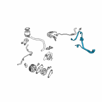 OEM 2008 Toyota Sienna Pressure Hose Diagram - 44410-08082