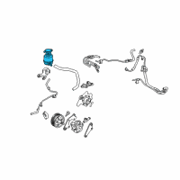 OEM 2005 Toyota Sienna Reservoir Assembly Diagram - 44360-08020