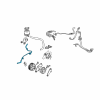 OEM 2010 Toyota Sienna Upper Return Tube Diagram - 44406-08041