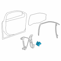 OEM 2012 Buick Regal Window Motor Diagram - 20951582