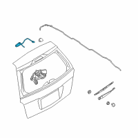 OEM 2009 Ford Taurus X Washer Hose Diagram - 8A4Z-17408-A