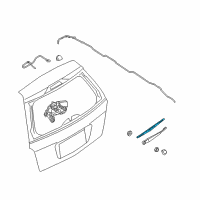 OEM 2009 Ford Taurus X Blade Assembly Diagram - 8F9Z-17528-A