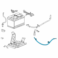 OEM 2017 Cadillac ATS Negative Cable Diagram - 23163187