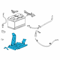 OEM 2016 Cadillac ATS Battery Tray Diagram - 23307825