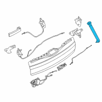 OEM 2016 BMW X5 Support, Boot Lid, Bottom Diagram - 51-24-7-371-765