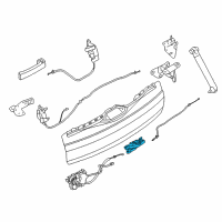 OEM BMW 535i GT Trunk Lock Assembly Diagram - 51-24-7-269-543