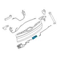 OEM BMW 750Li Trunk Lock Assembly Diagram - 51-24-7-269-543