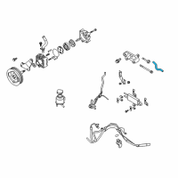 OEM 2014 Infiniti QX50 Power Steering Suction Hose Assembly Diagram - 49717-JK000