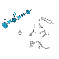 OEM 2010 Nissan 370Z Pump Assy-Power Steering Diagram - 49110-1EA0A